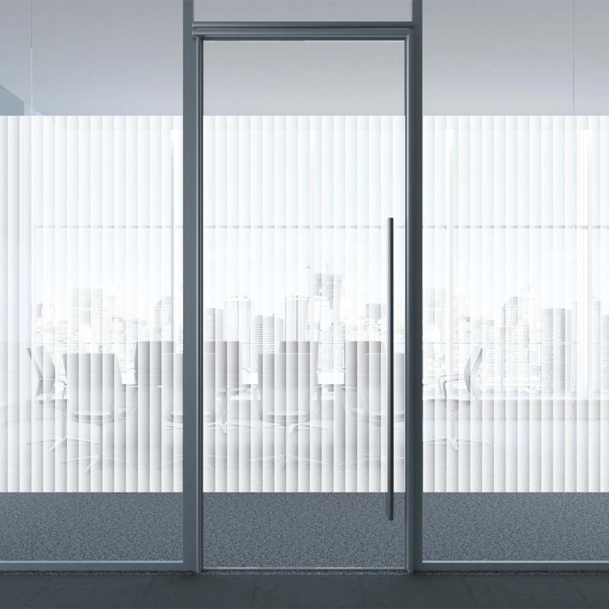Reeded Vertical Blind Window Film